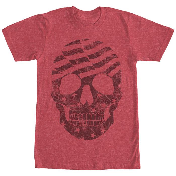 fifth sun Men's Lost Gods American Flag Skull T-Shirt