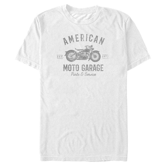 fifth sun Men's Lost Gods American Moto Garage Parts & Service T-Shirt