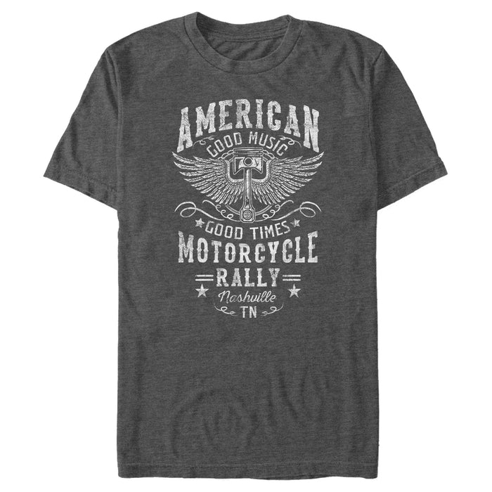 fifth sun Men's Lost Gods American Motorcycle Rally Distressed T-Shirt