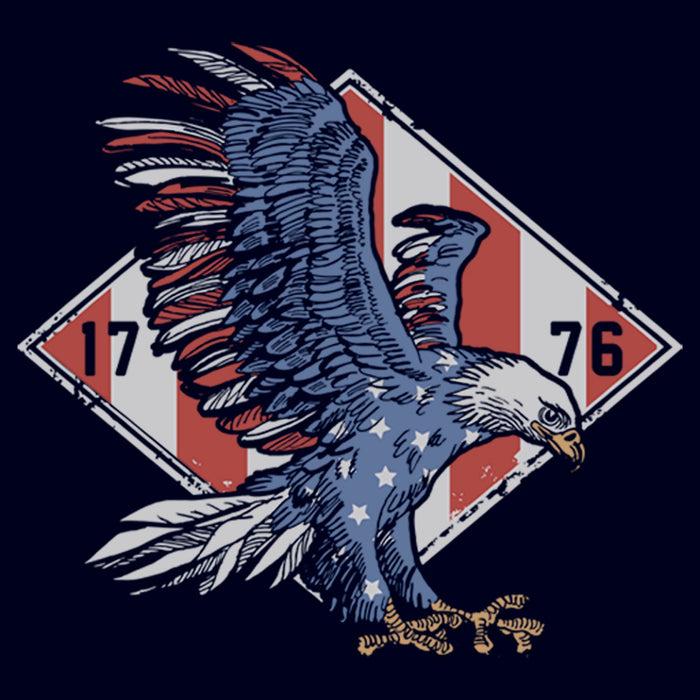 Fifth Sun Men's Lost Gods Americana Eagle 1776 T-Shirt
