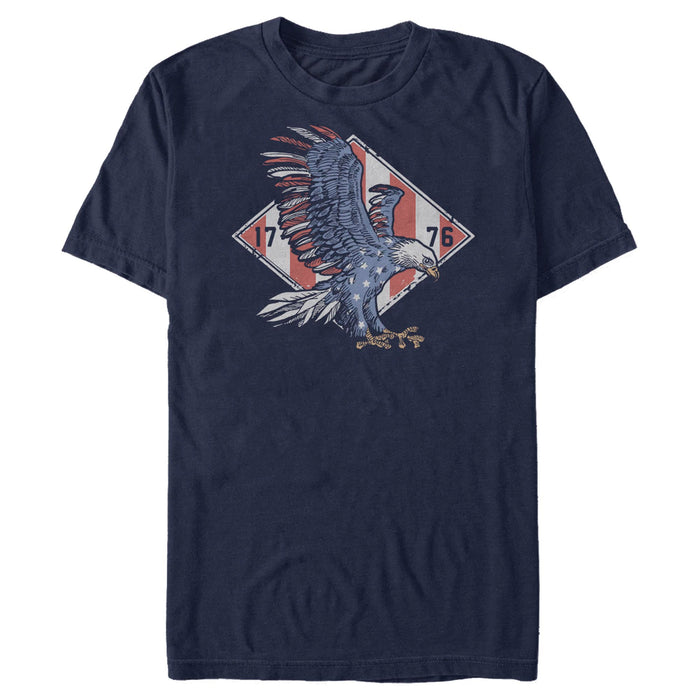 fifth sun Men's Lost Gods Americana Eagle 1776 T-Shirt