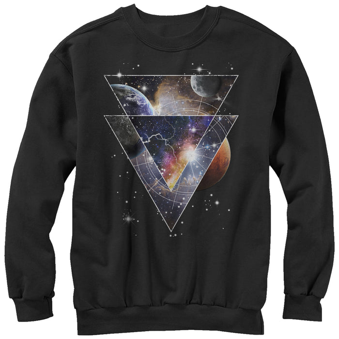 fifth sun Men's Lost Gods Astro Space Triangles Sweatshirt