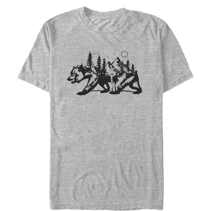 fifth sun Men's Lost Gods Bear Nature Shape T-Shirt