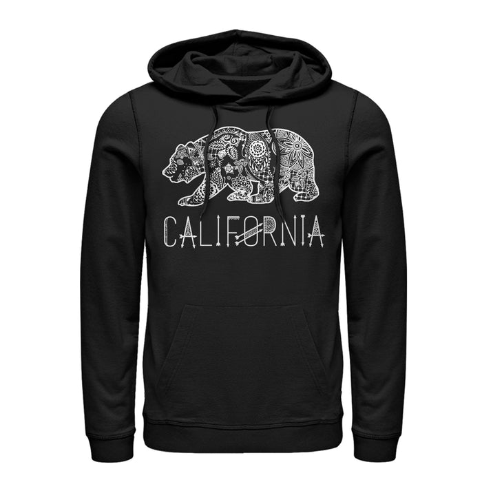 fifth sun Men's Lost Gods California Henna Bear Pull Over Hoodie