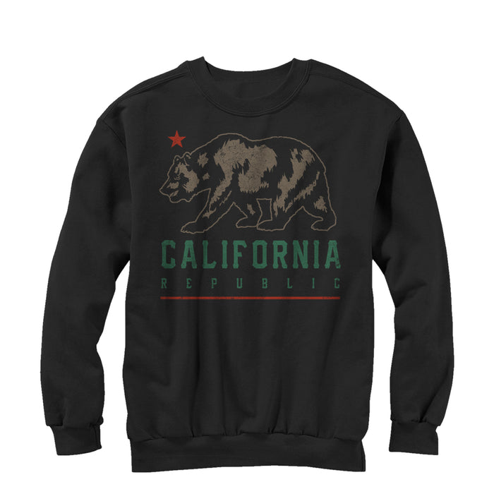 fifth sun Men's Lost Gods California Republic Bear Shadow Sweatshirt