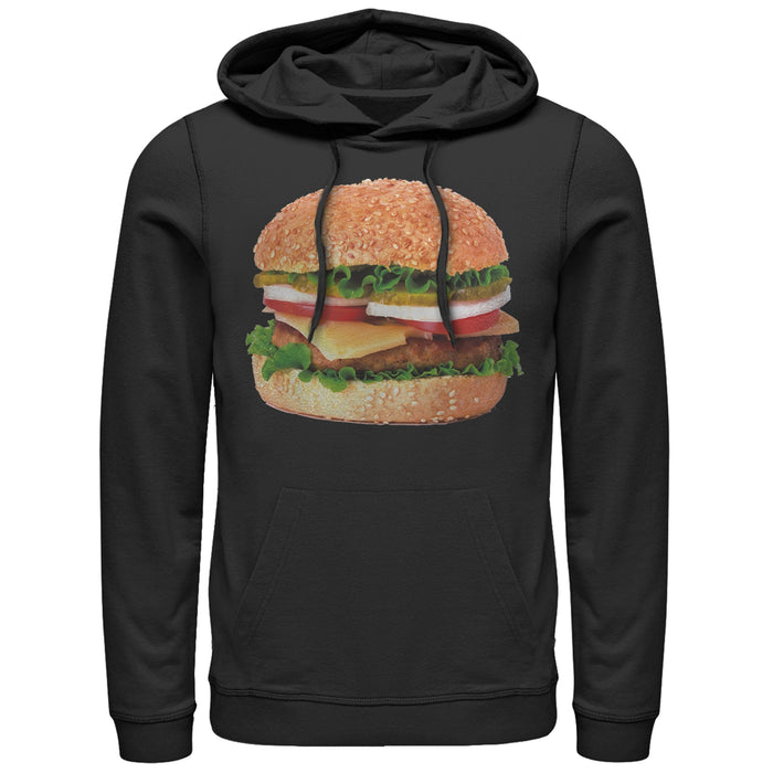 fifth sun Men's Lost Gods Cheeseburger Love Pull Over Hoodie