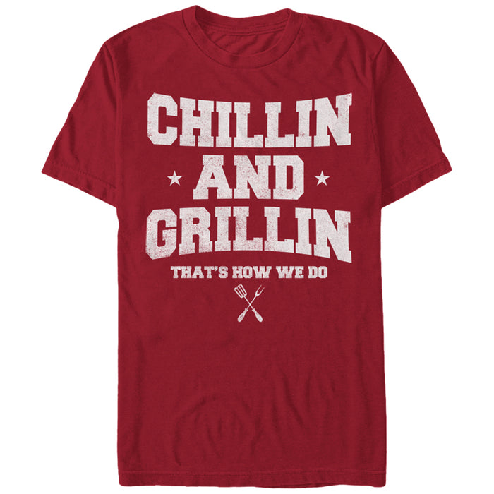 fifth sun Men's Lost Gods Chilling and Grilling T-Shirt