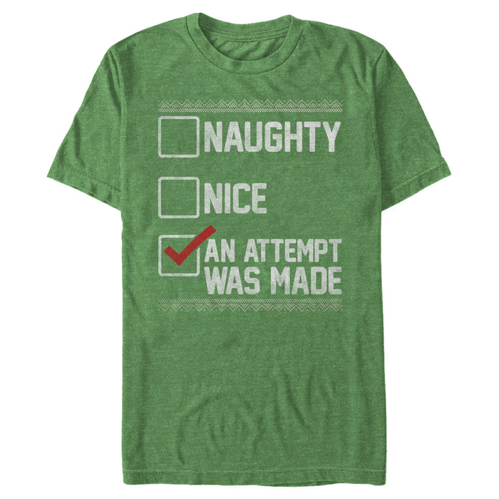 Fifth Sun Men's Lost Gods Christmas Attempt List T-Shirt