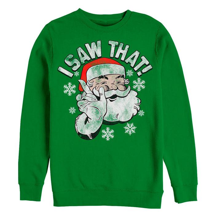 fifth sun Men's Lost Gods Christmas Santa Saw That Sweatshirt