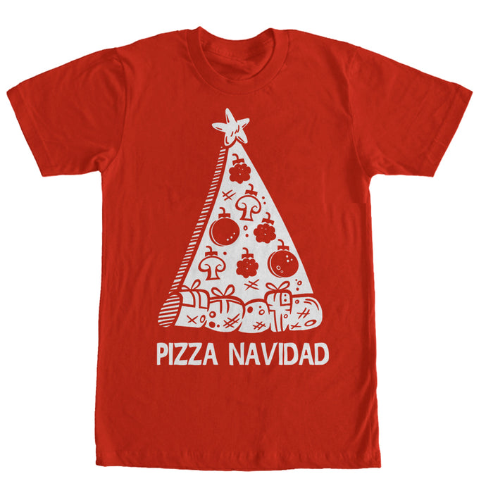 fifth sun Men's Lost Gods Christmas Tree Pizza Navidad T-Shirt