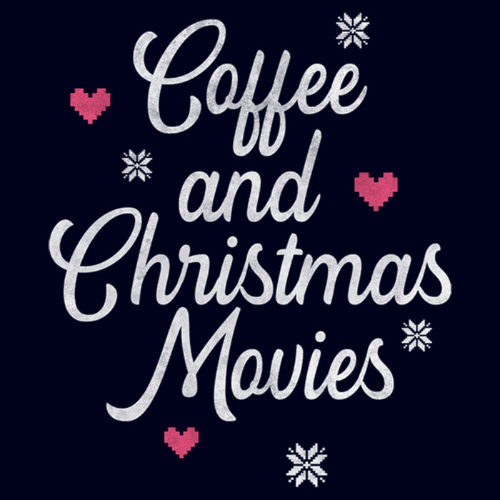 Fifth Sun Men's Lost Gods Coffee And Christmas Movies Distressed T-Shirt