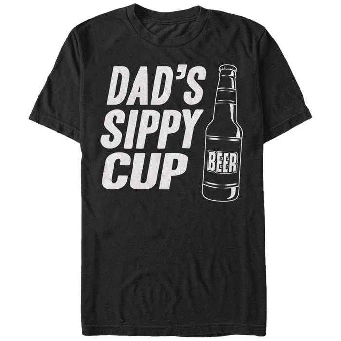 fifth sun Men's Lost Gods Dad's Sippy Cup Beer T-Shirt