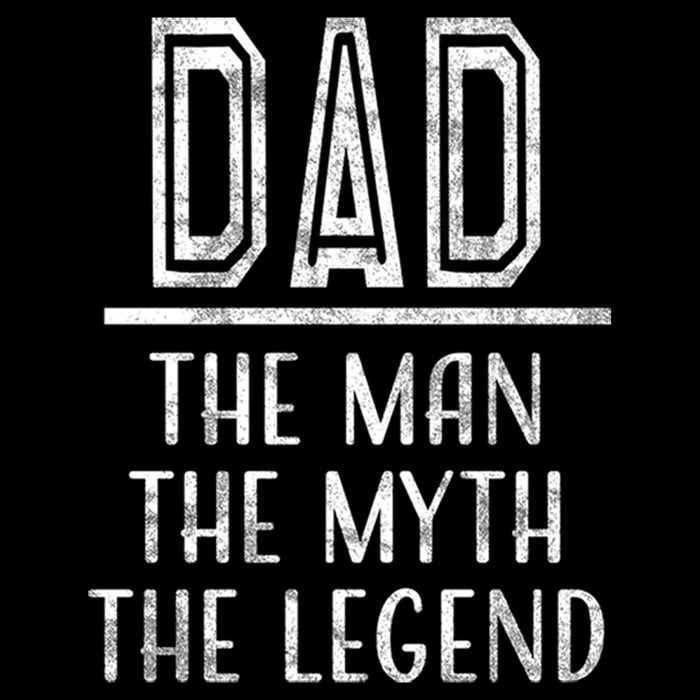Fifth Sun Men's Lost Gods Dad The Man The Myth The Legend Distressed T-Shirt