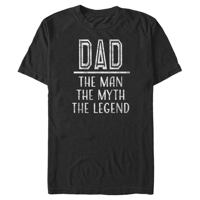fifth sun Men's Lost Gods Dad the Man the Myth the Legend Distressed T-Shirt