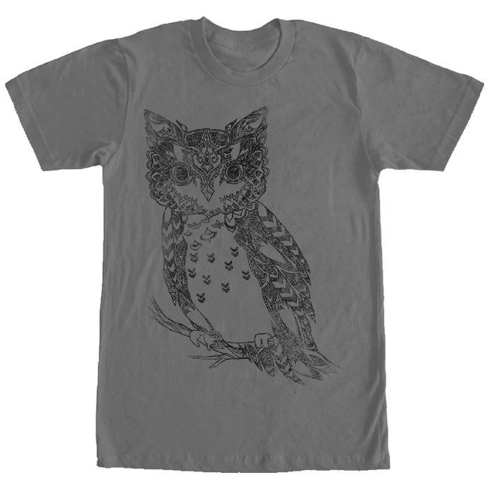 fifth sun Men's Lost Gods Distressed Henna Owl T-Shirt