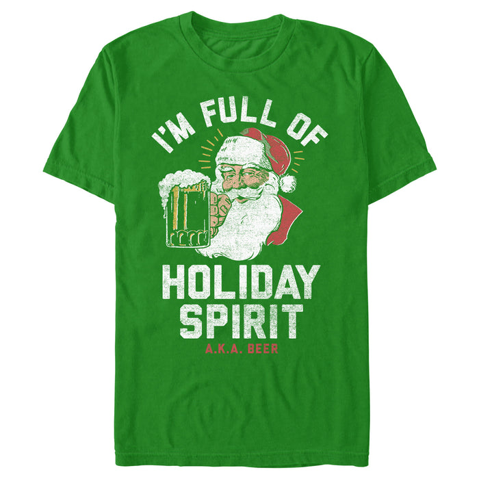 fifth sun Men's Lost Gods Distressed Santa Beer T-Shirt