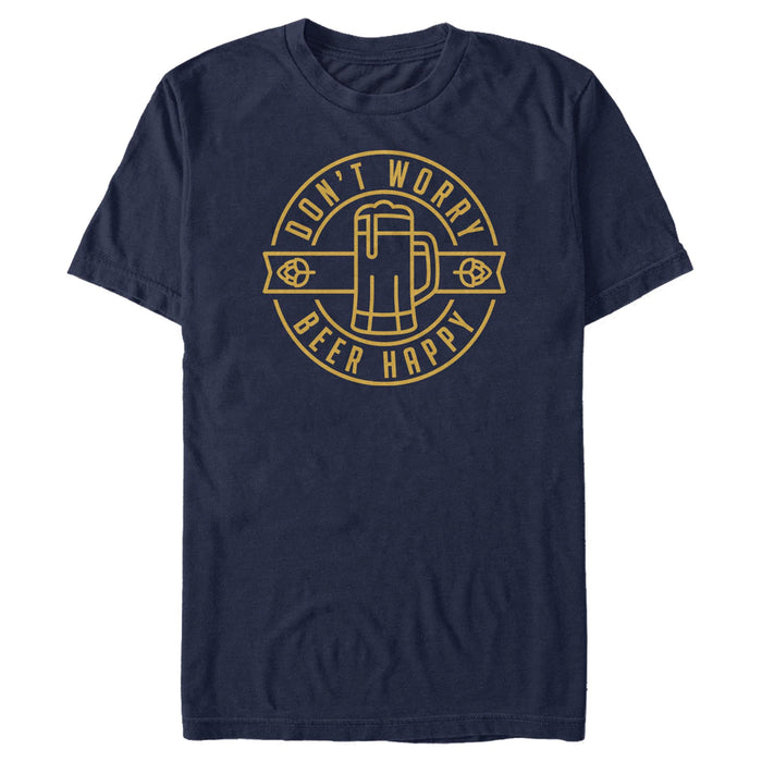 fifth sun Men's Lost Gods Don't Worry Beer Happy T-Shirt