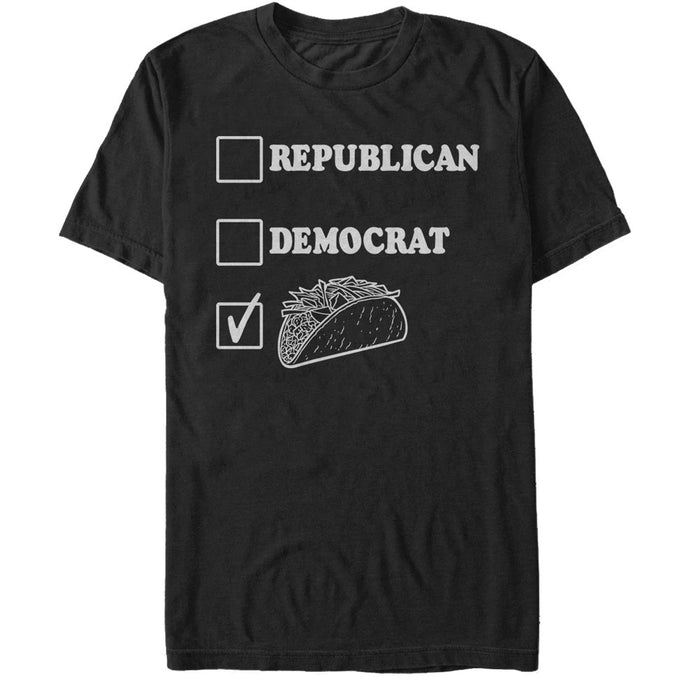 fifth sun Men's Lost Gods Election Ballot Vote Tacos T-Shirt