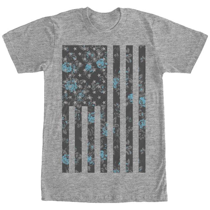 fifth sun Men's Lost Gods Flower American Flag T-Shirt