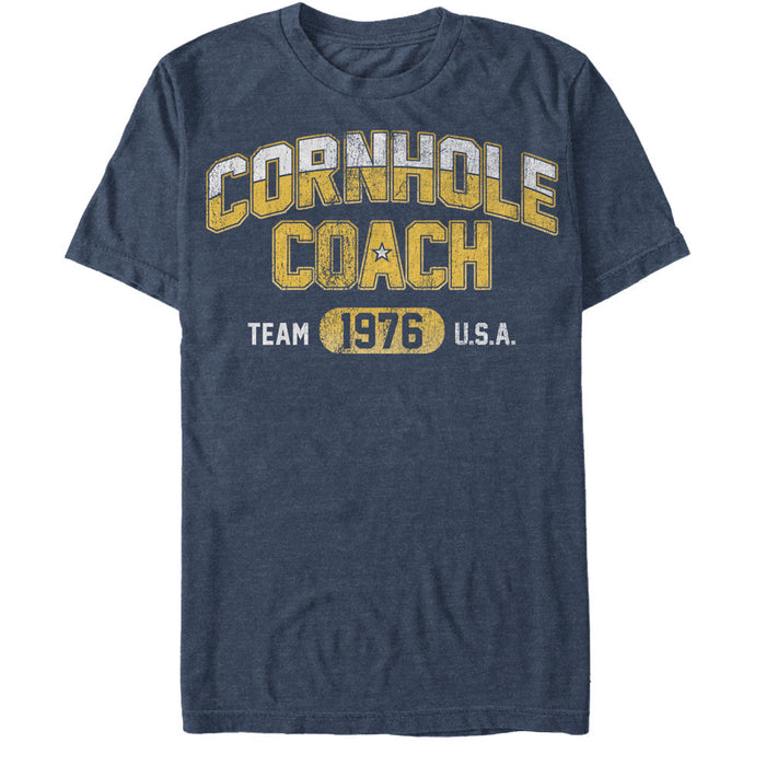 fifth sun Men's Lost Gods Fourth of July Cornhole Coach T-Shirt