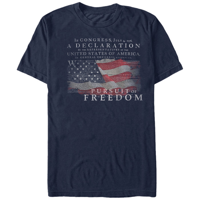 fifth sun Men's Lost Gods Fourth of July Declaration of Independence T-Shirt