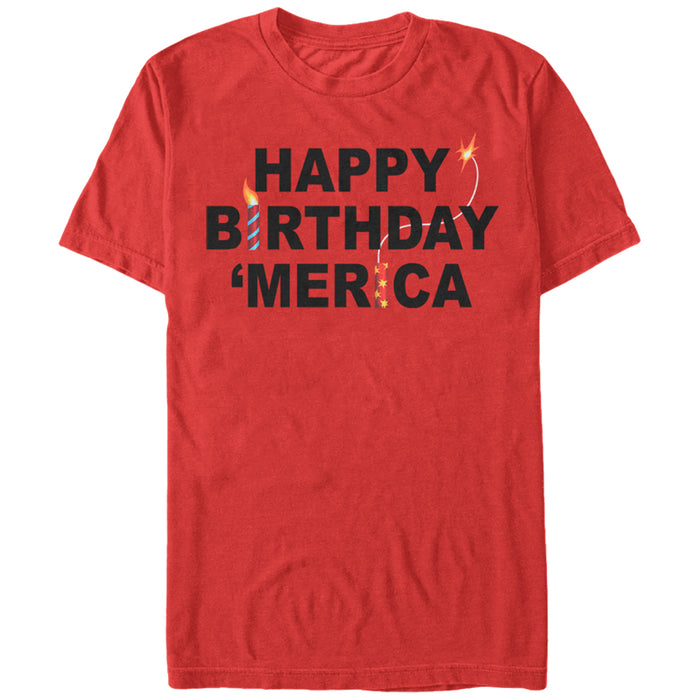fifth sun Men's Lost Gods Fourth of July Happy Birthday America T-Shirt