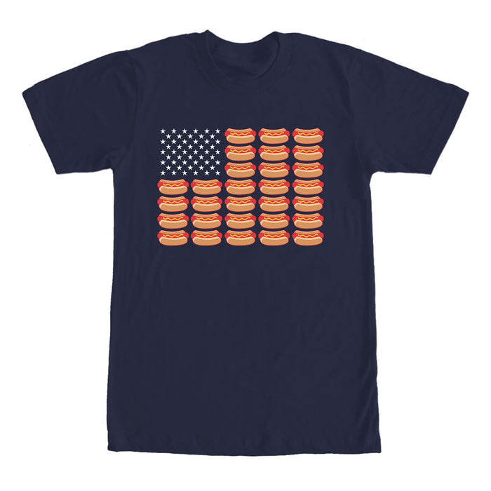 Fifth Sun Men's Lost Gods Fourth Of July Hot Dog American Flag T-Shirt