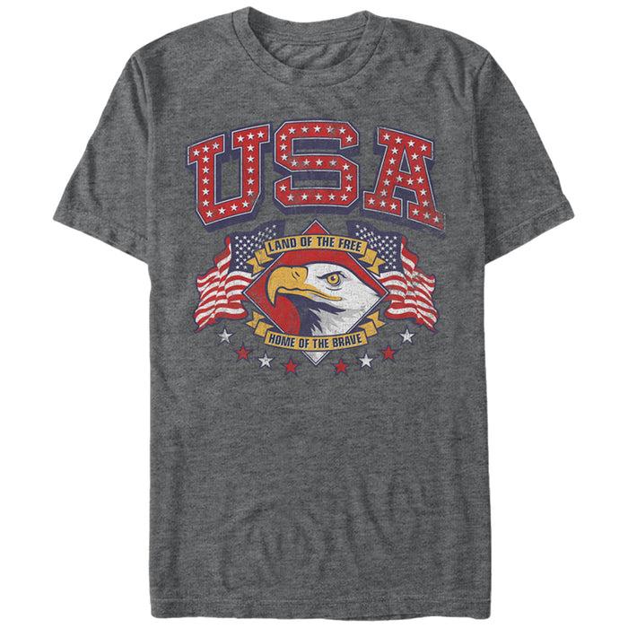 fifth sun Men's Lost Gods Fourth of July USA Free Brave T-Shirt