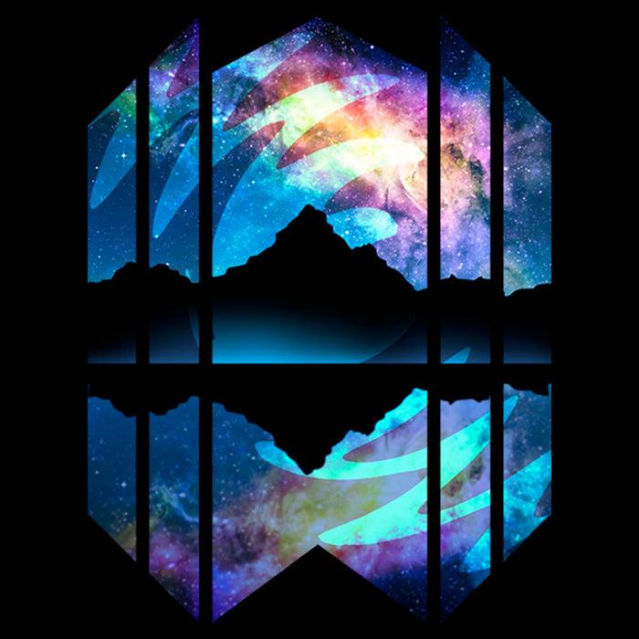 Fifth Sun Men's Lost Gods Geometric Northern Lights Reflection T-Shirt