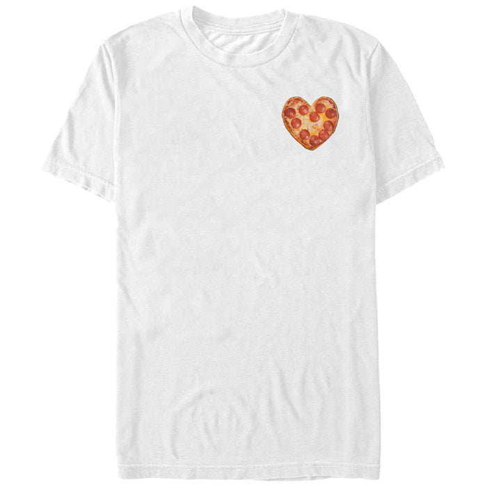 fifth sun Men's Lost Gods Heart-Shaped Pizza T-Shirt