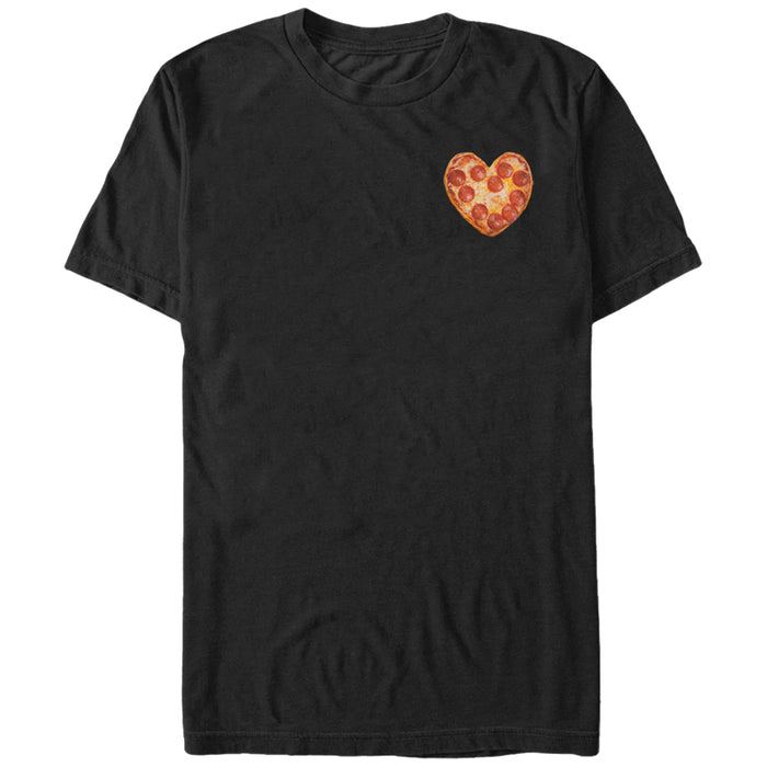 fifth sun Men's Lost Gods Heart-Shaped Pizza T-Shirt