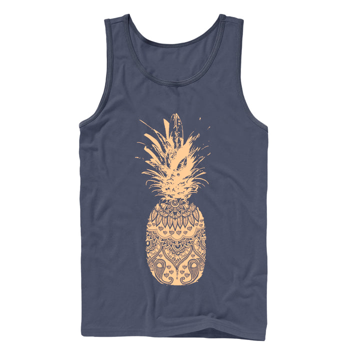 fifth sun Men's Lost Gods Henna Print Pineapple Tank Top