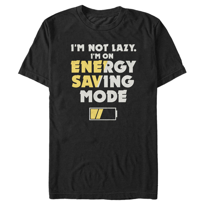 fifth sun Men's Lost Gods I'm Not Lazy I'm on Energy Saving Mode T-Shirt