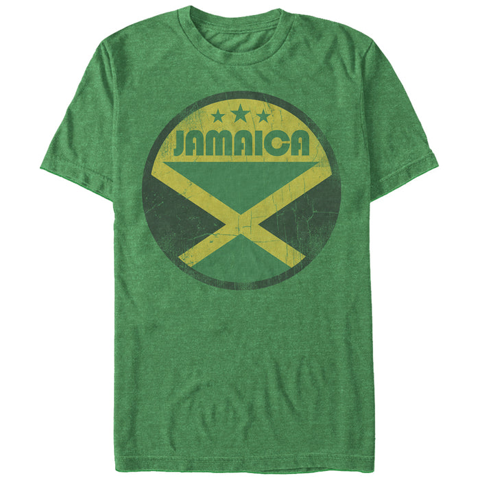 fifth sun Men's Lost Gods Jamaica Flag Circle T-Shirt