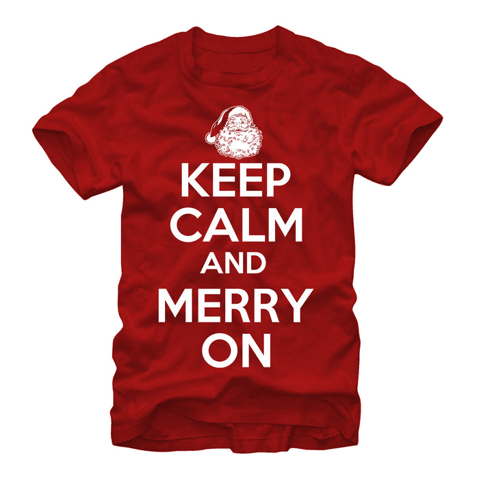fifth sun Men's Lost Gods Keep Calm and Merry On T-Shirt