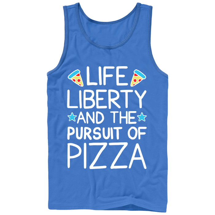 fifth sun Men's Lost Gods Life Liberty Pursuit of Pizza Tank Top