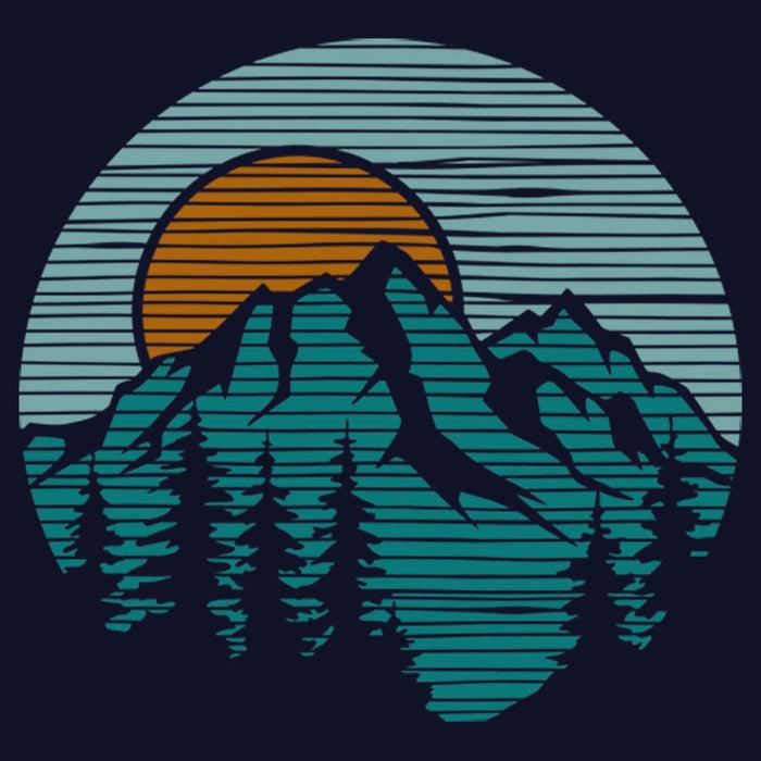 Fifth Sun Men's Lost Gods Mountain Sunset Badge T-Shirt