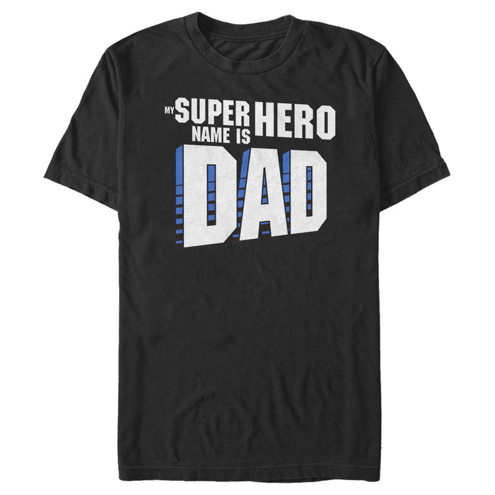 fifth sun Men's Lost Gods My Super Hero Name Is Dad T-Shirt