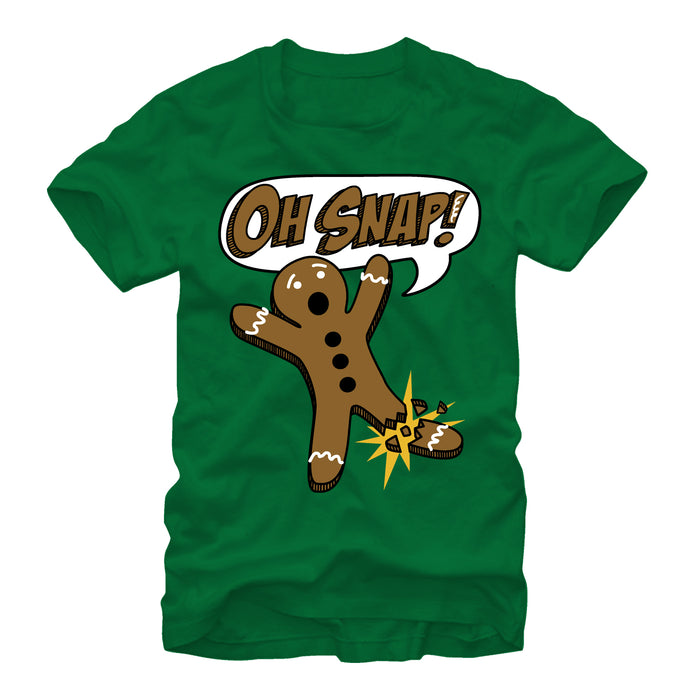 fifth sun Men's Lost Gods Oh Snap Gingerbread Man T-Shirt