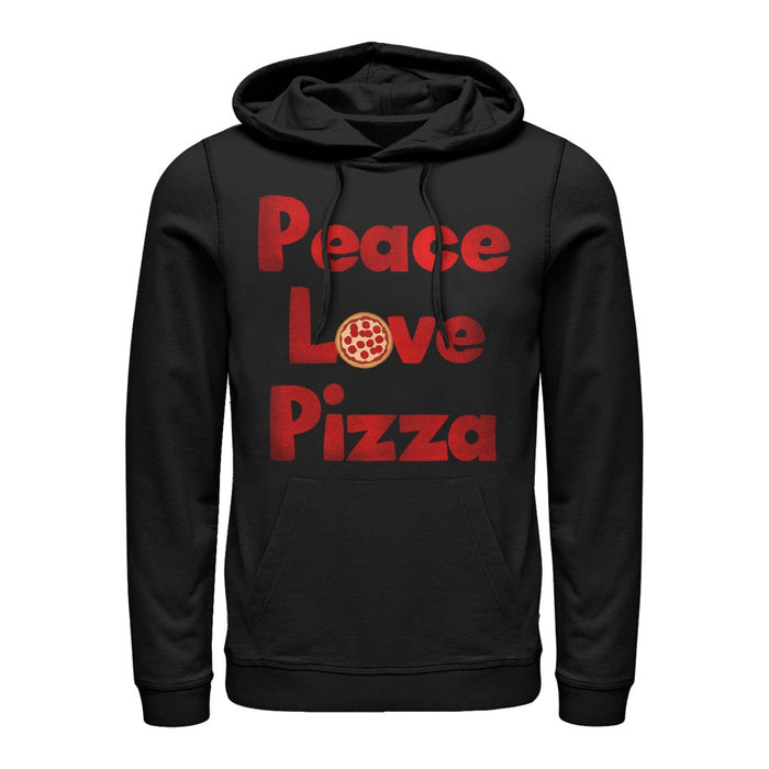 fifth sun Men's Lost Gods Peace Love Pizza Pull Over Hoodie