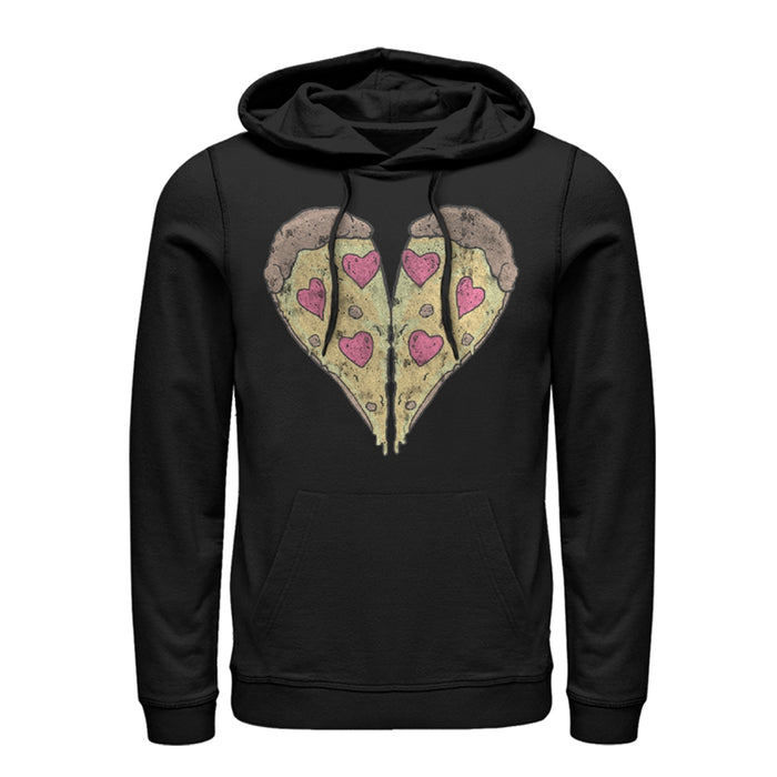 fifth sun Men's Lost Gods Piece of Pizza Heart Pull Over Hoodie