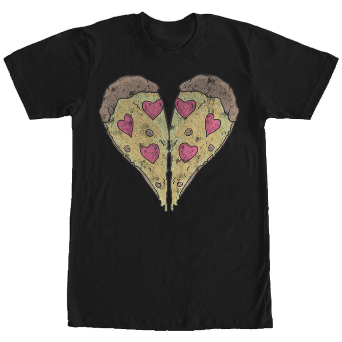 fifth sun Men's Lost Gods Piece of Pizza Heart T-Shirt