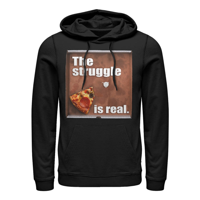 fifth sun Men's Lost Gods Pizza Struggle is Real Pull Over Hoodie