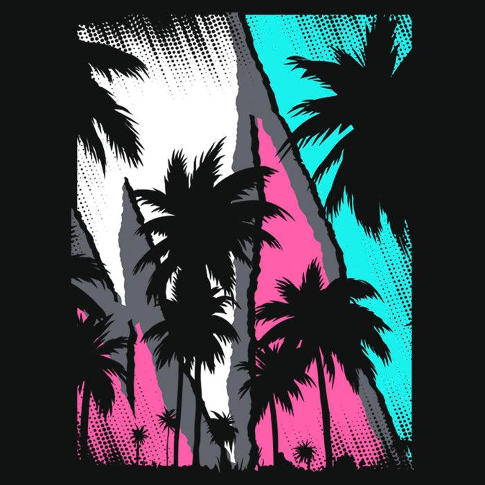 Fifth Sun Men's Lost Gods Retro Palm Tree Poster T-Shirt