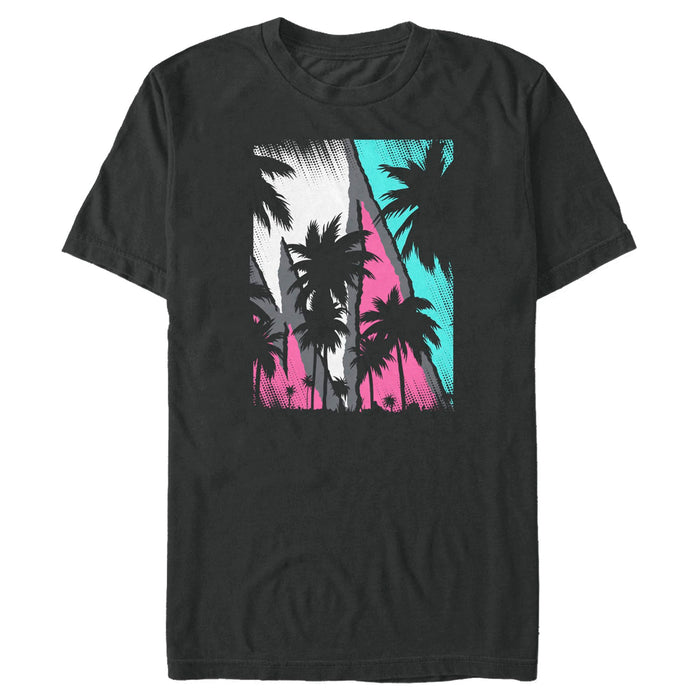 fifth sun Men's Lost Gods Retro Palm Tree Poster T-Shirt