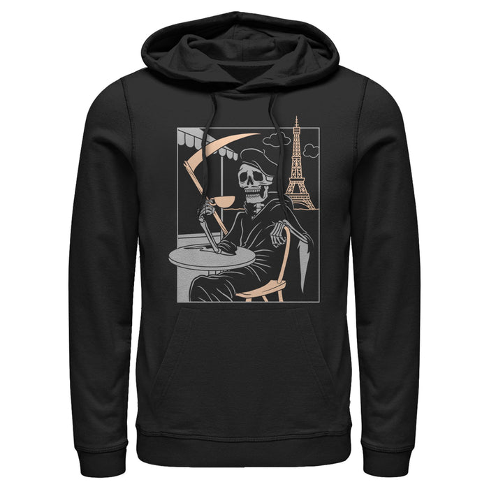 fifth sun Men's Lost Gods Skeleton Coffee In Paris Pull Over Hoodie