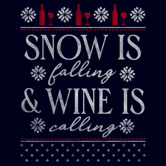 Fifth Sun Men's Lost Gods Snow Is Falling Wine Is Calling T-Shirt