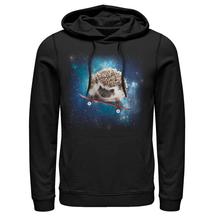 fifth sun Men's Lost Gods Space Hedgehog on Skateboard Pull Over Hoodie