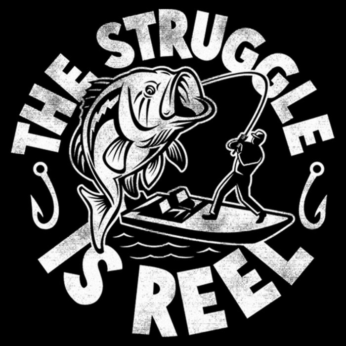 Fifth Sun Men's Lost Gods The Struggle Is Reel Distressed T-Shirt