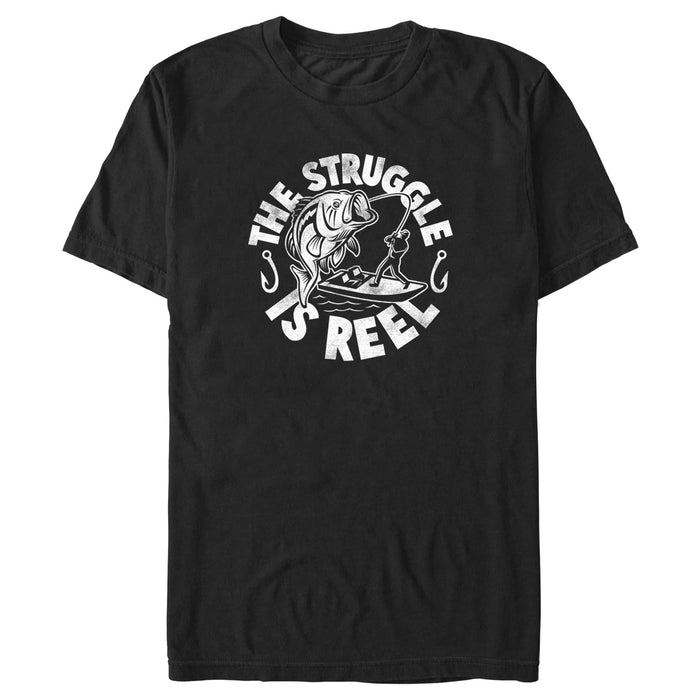 fifth sun Men's Lost Gods The Struggle Is Reel Distressed T-Shirt